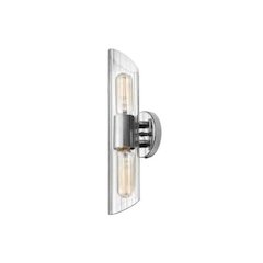 2LT Vanity, PC, Clear Fluted Glass