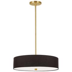 4LT Incandescent Pendant AGB, Black Shade