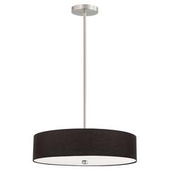 4LT Incandescent Pendant SC, Black Shade