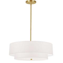 4LT Incand 2 Tier Pendant, AGB, WH Shade