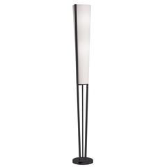 2LT Incand Floor Lamp, MB, WH Shade