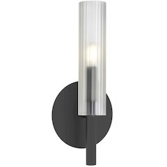 1LT Incandescent Wall Sconce, MB, FR Glass