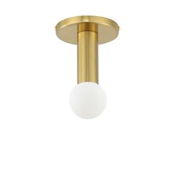 1LT Incandescent Flush Mount,  AGB