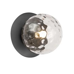 1LT Halogen Wall Sconce,  MB, Clear Glass