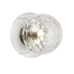 1LT Halogen Wall Sconce,  PC, Clear Glass