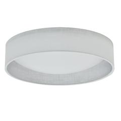 15" Flush Mount, White Shade