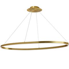 63W Horiz Chandelier, AGB, WH Silicone Diffuser