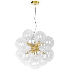 6LT Halogen Pendant, AGB, Clear Glass