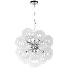 6LT Halogen Pendant, PC, Clear Glass