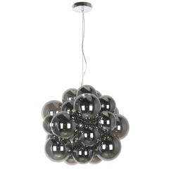 6LT Halogen Pendant, PC, Smoked Glass