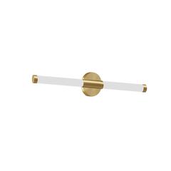 12W Wall Sconce, AGB, WH Acrylic Diff