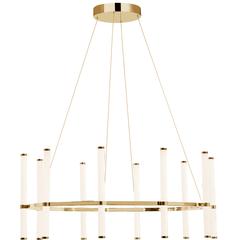 60W Chandelier, AGB, WH Acrylic Diffuser