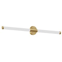 20W Wall Sconce, AGB, WH Acrylic Diff