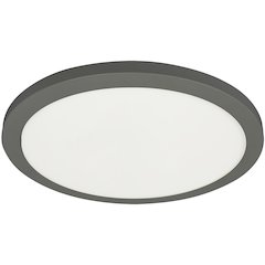 30W Matte Black Flush Mount
