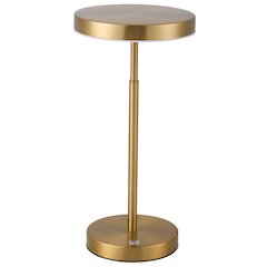 10W Table Lamp, Aged Brass w/ White Acrylic Diffuser