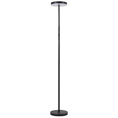 30W Floor Lamp Sand Black with White Acrylic Diffuser