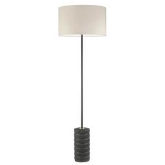 1LT Incandescent Floor Lamp, MB, BG Shade