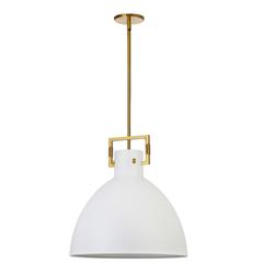 1LT Incandescent Pendant, AGB, MW Metal Shade
