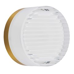 15W Wall Sconce Aged Brass with Clear & Frosted Acrylic Diffuser