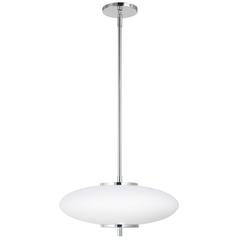 24W Pendant, PC, WH Glass