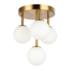 4LT Flush Mount, AGB, Opal Glass