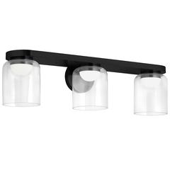 30W Vanity, MB, CLR Glass
