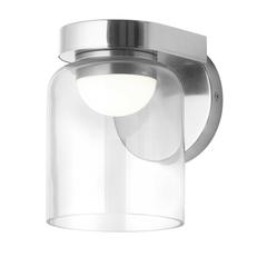 10W Wall Sconce, PC, CLR Glass
