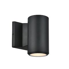 1 Light Matte Black Outdoor Wall Sconce