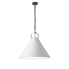 1LT Incand Pendant, MB, WH Shade