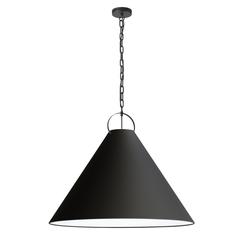 1LT Incand Pendant, MB, BK Shade