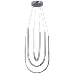62W Pendant Polished Chrome with White Silicone Diffuser