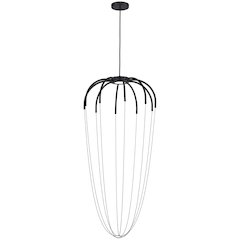 20W Pendant Matte Black with Hanging Chain