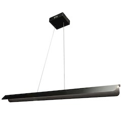 30W Pendant Matte Black with Metal Shade