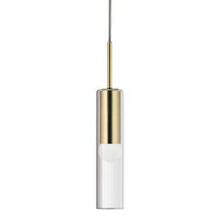 1LT Incandescent Pendant, AGB, CLR Glass