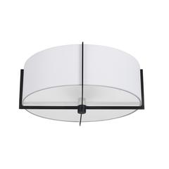 3LT Incandescent Semi-Flush Mount, MB, WH Shade