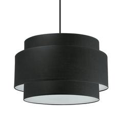 4LT Incandescent Chandelier, MB, BK Shade