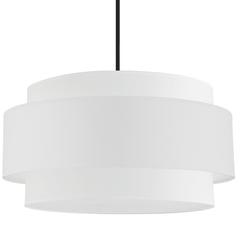 4LT Incandescent Chandelier, MB, WH Shade