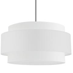 4LT Incandescent Chandelier, PC, WH Shade