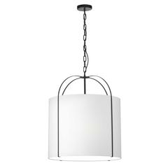 3LT Incandescent Pendant, BK, BK Shade