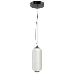 10W Pendant, MB, CLR Fluted Glass