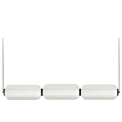30W Horiz Pendant, MB, CLR Fluted Glass