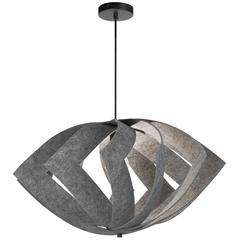 1LT Incandescent Pendant, MB, GRY Shade