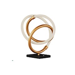 12W Table Lamp Gold & Matte Black