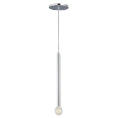 1 Light Incandescent Pendant Polished Chrome