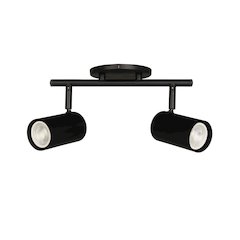 2 Light Track Light in Matte Black