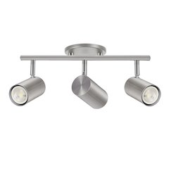 3 Light Track Light in Satin Chrome