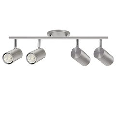 4 Light Track Light in Satin Chrome