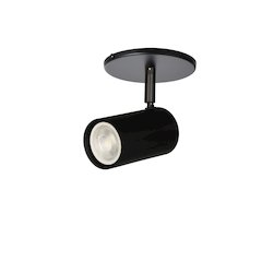 1 Light Spot Light in Matte Black