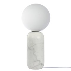 1 Light Alabaster Table Lamp w/ Opal Glass