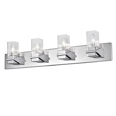 4LT Incandescent Vanity, PC, CLR Glass
